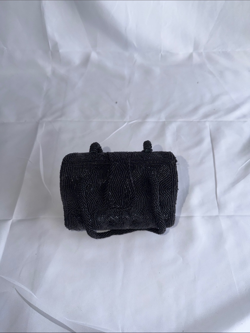 Black Beaded Mini Evening Bag - Women Bags Mini Bags